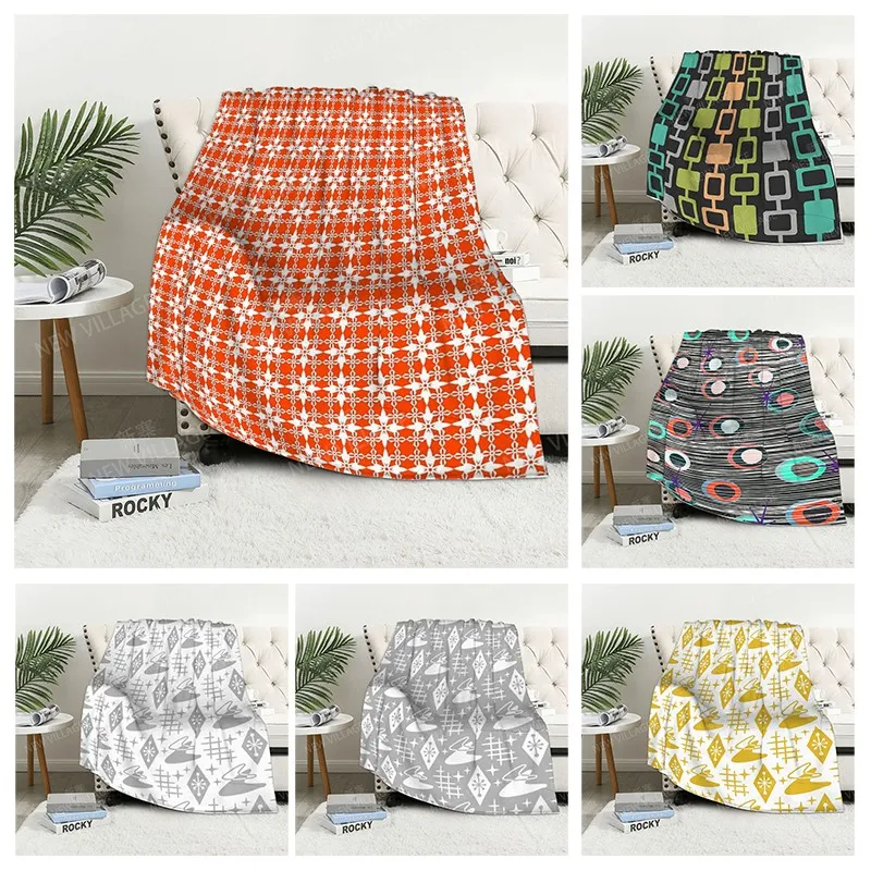 

Plaid sofa for Knee blankets warm winter bed cover throw blanket Decor boho warm fleece Nordic Vintage geometry Soft and hairy