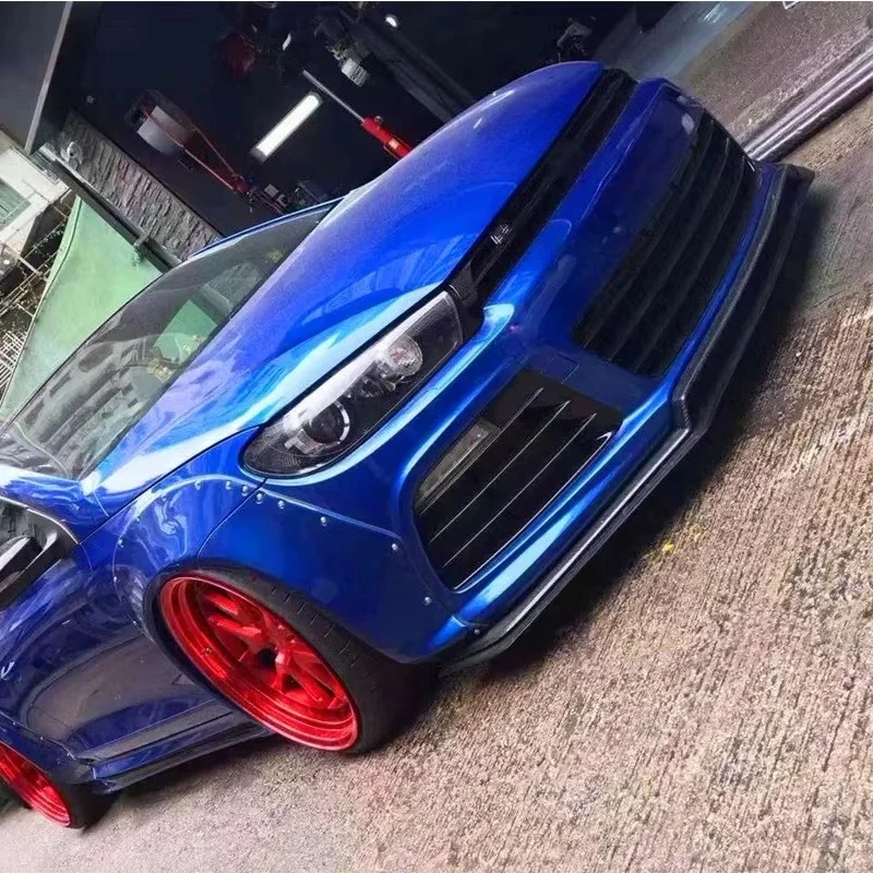 SCIROCCO Carbon Fiber Body Kit Automotive Parts Front Lip Diffuser Side Skirt Spoiler Hood for  2009-2014