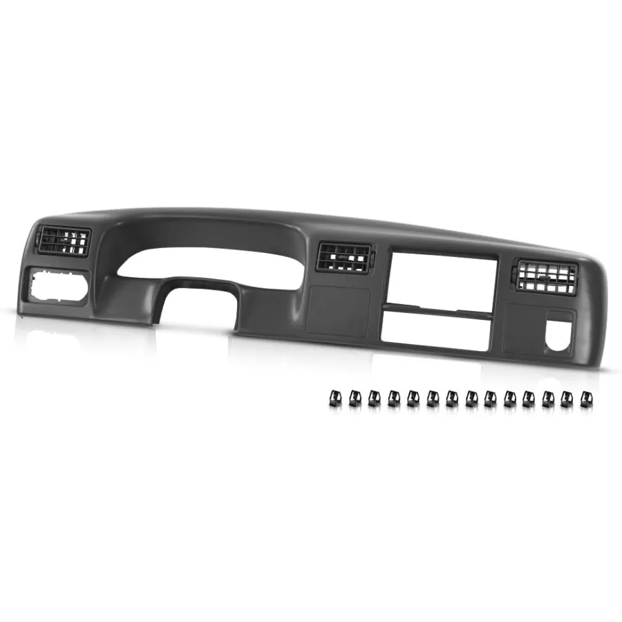 لوحة الكسوة العنقودية الراديوية ذات الحافة الداكنة باللون الرمادي الداكن لتعزيز جماليات داخلية وتكامل سلس مع Ford F250 F350