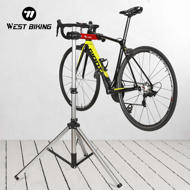 WEST BIKING Foldable Bike Repair Stand Bike Maintenance Workstand Adjustable Holder MTB Road Bicycle Storage Repair Display Tool