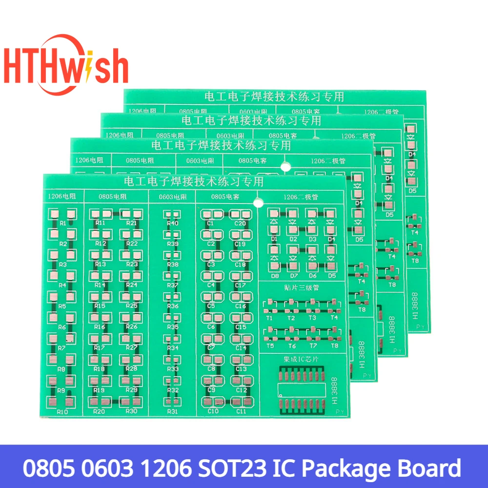 5PCS Single Sided PCB for 0805 1206 SOT23  50X60MM  53X63MM DIY PCB Board SMD PCB board electronic kit