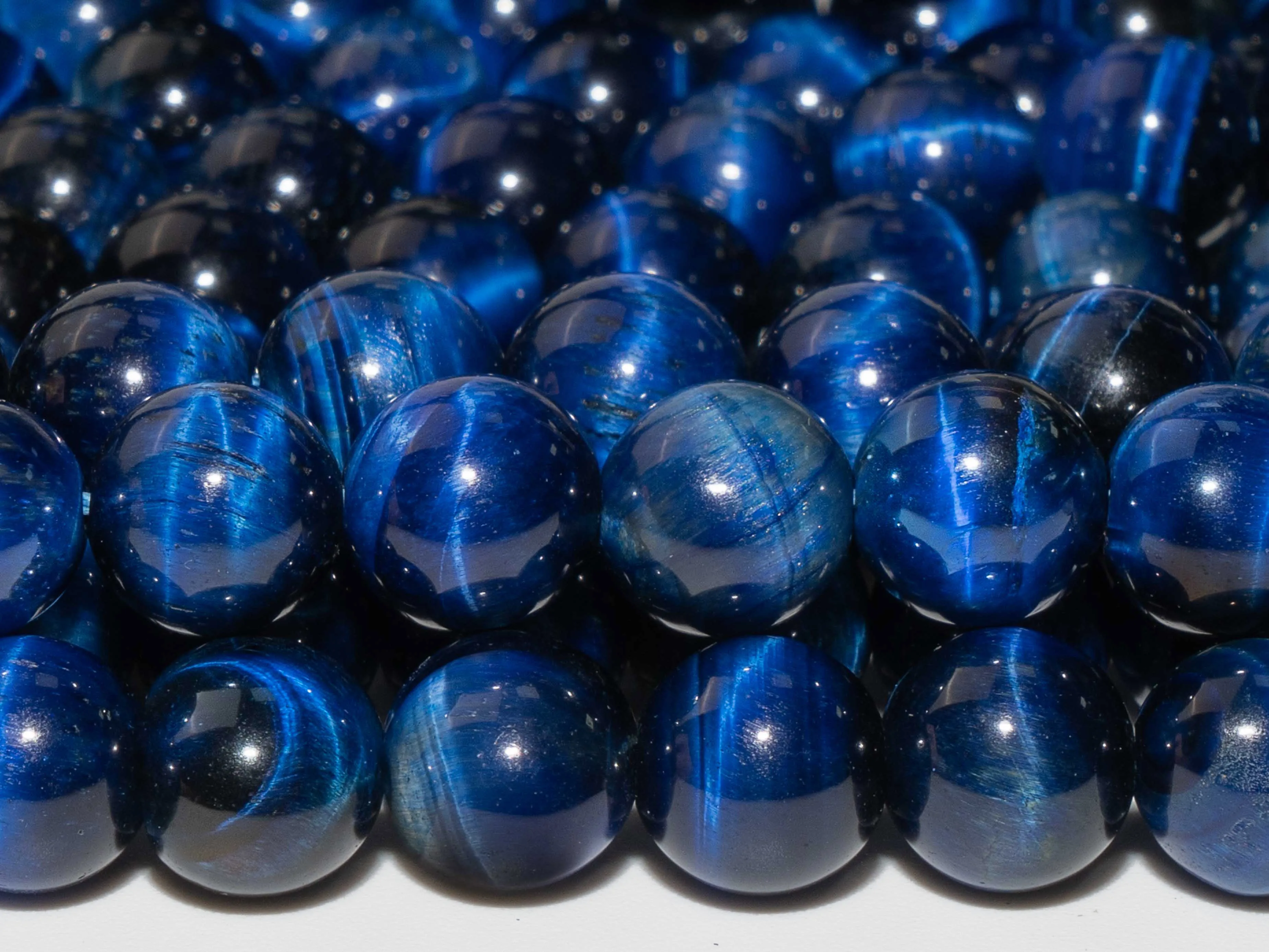 Natural Stone Tiger Eye Beads Lapis Lazuli Blue Color Loose Beads Round Shape Size Options 6/8/10/12mm for Jewelry Making