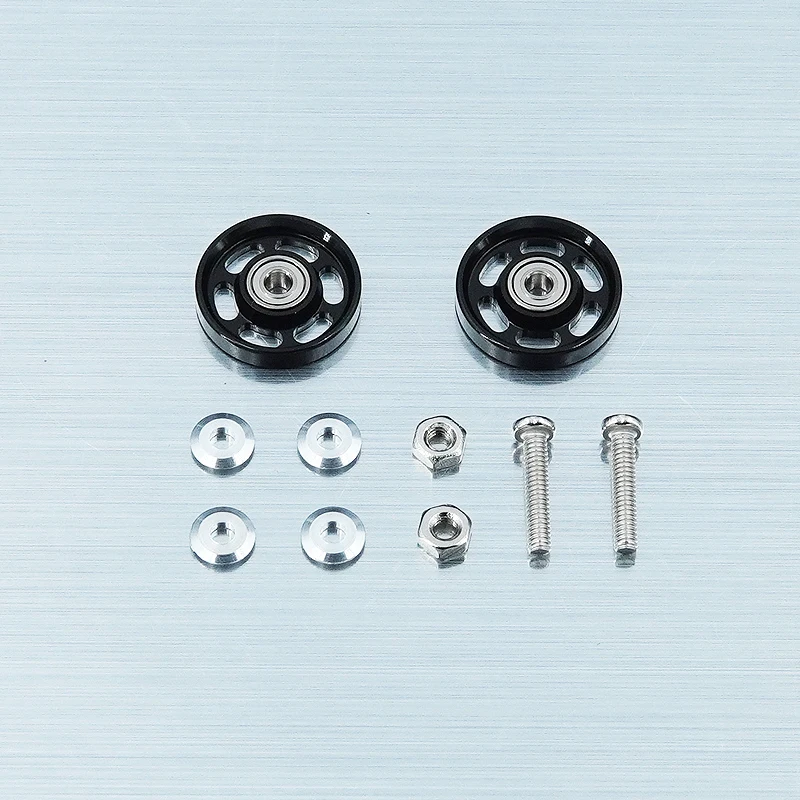 Homemade Mini 4WD 13mm Aluminum Alloy Ball Bearing Roller Colorful light weight Roller 15437