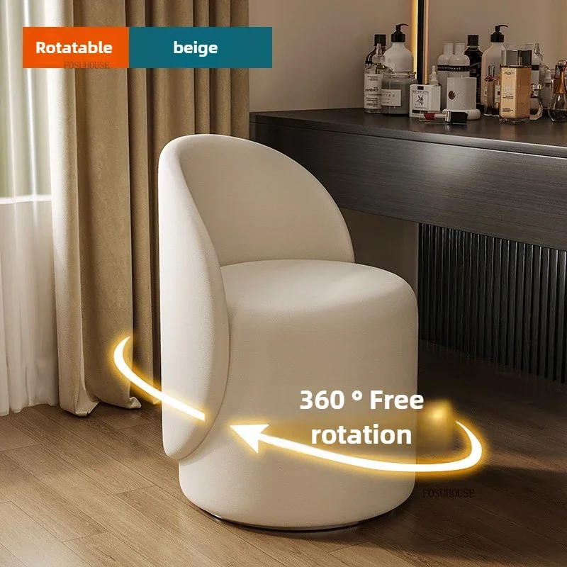 White-PU-Swivel