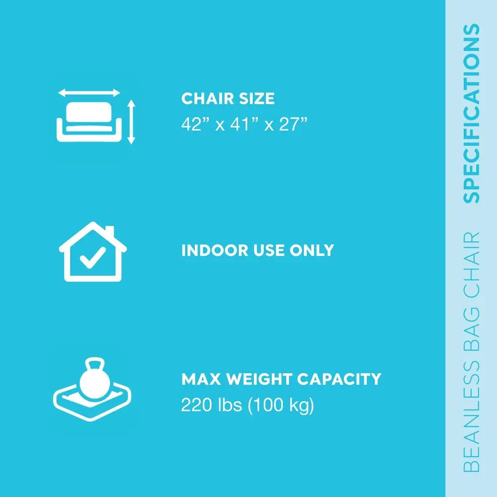 6 Pack Inflatable Beanless Bag Chair, Portable Blowup Lounge Seating, Gray