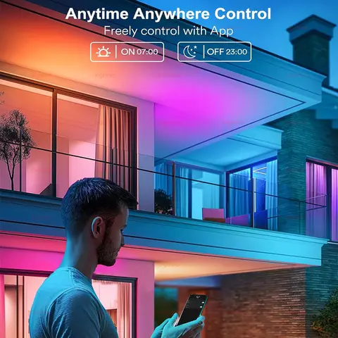 Tuya Smarta LED-lampor 220V 110V 15W 20W Bluetooth/Wifi E27 Alexa LED-lampa RGB Smart Life-app Google Assistant Röststyrning 10 best sales Tuya Smart-lampa - №8