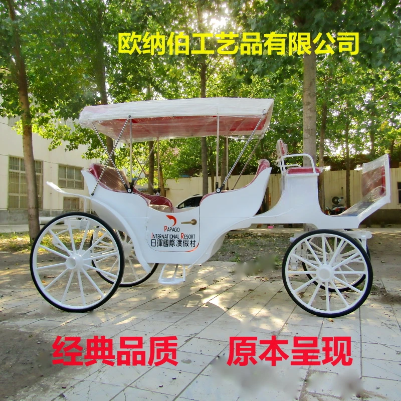 European-style sightseeing open-top European wedding wedding royal carriage