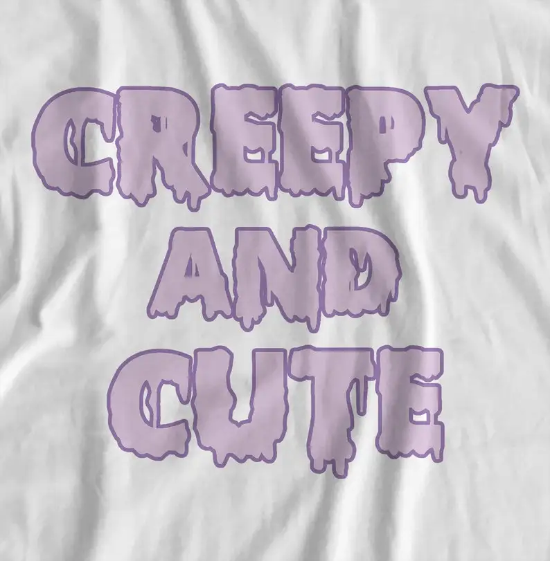 Camisa Linda espeluznante، camiseta Yami Kawaii، ropa gotica pastel، top nu goth، regalos grunge suaves، ropa Urban japonesa