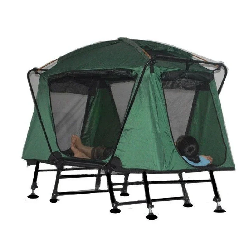 Single off-ground adjustable tent camping fishing car roof folding
