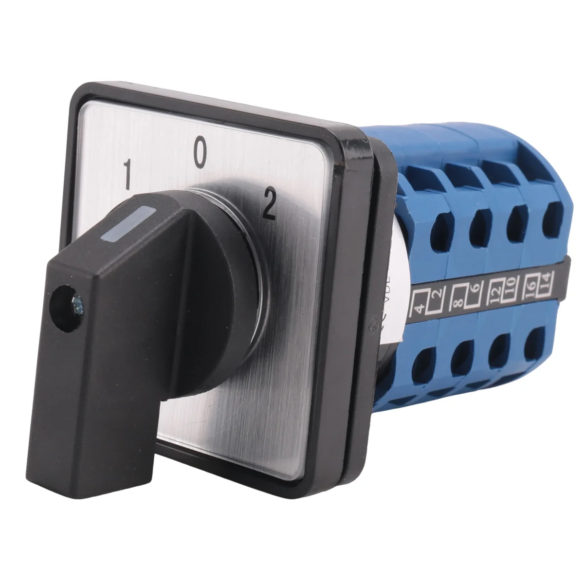 SCLS Rotary Switch On-Off-on 3 Position 4 Phases 20A 500V Double Speed Motor Switch Small Plate Changeover Cam Switch LW26-20/4
