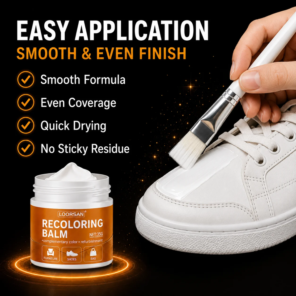Sneaker Care Whitener - Crème de rénovation pour chaussures en