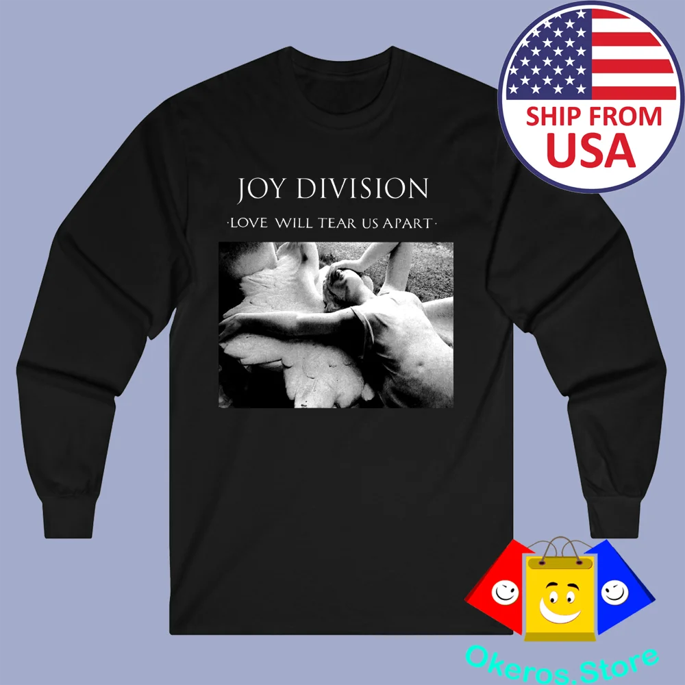 Joy Division Love Will Tear Us Apart Men's Long Sleeve Black T-Shirt Size - 2XL