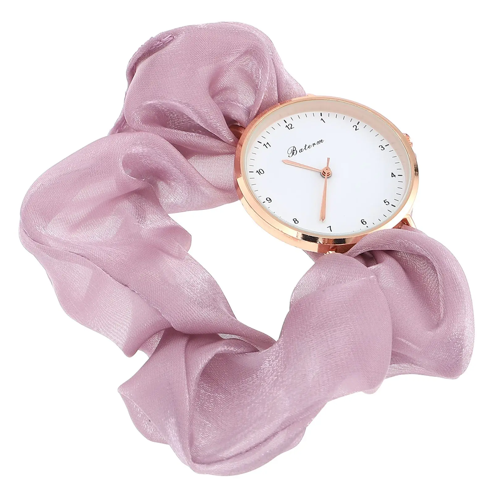 

1pc Fashion Quartz Watch Delicate Smooth Wrist Watch Girl Ribbon Strap Decorative Watch General Wrist Watch for Girl Student