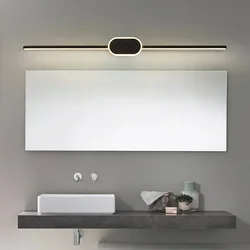 40/60/80CM Mirror Front Lamp Bathroom Decorative Lights Mirror 40/60/80cm Long Strip Wall Sconces Living Room Indoor Fixture