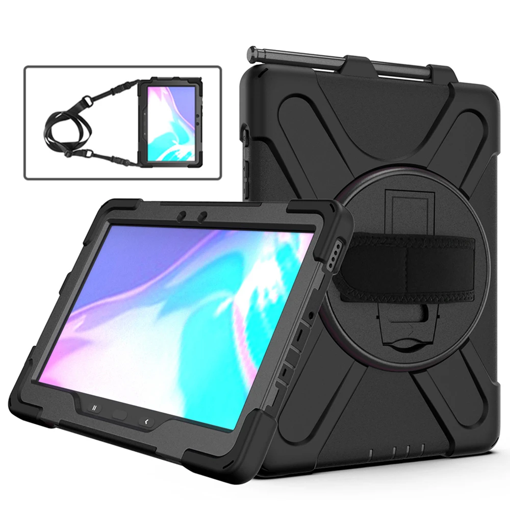 10.1'' Tab Active5/Active4 Pro Tablet Cases for Samsung Galaxy Tab Active 5/4 Pro Case X350/T636/T540 Cover Stand Silicone Shell