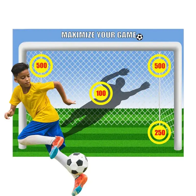 Footstep Training Mat Soccer Trainer Indoor Soccer Skills Drills Pad Backyard Toss Soccer Goal Game Soccer Trainer Pad Toss For