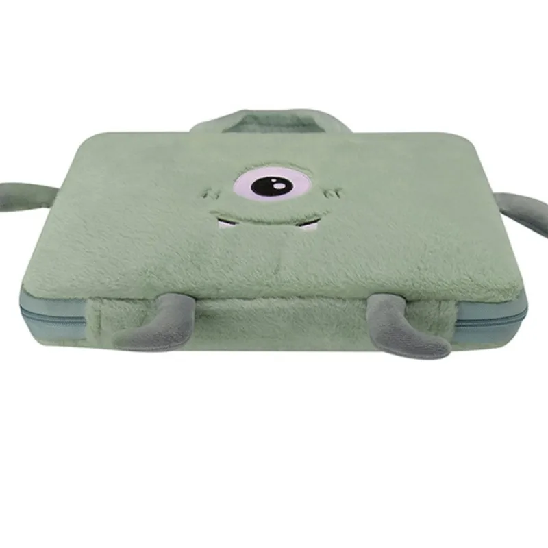 Imagem -04 - Ins Plush Bolsa Bonito do Portátil Organizador do Computador Luva à Prova de Choque Tablet Carry Case 13 13.3 14 15 15.6 16 Polegada Macbook Air 13