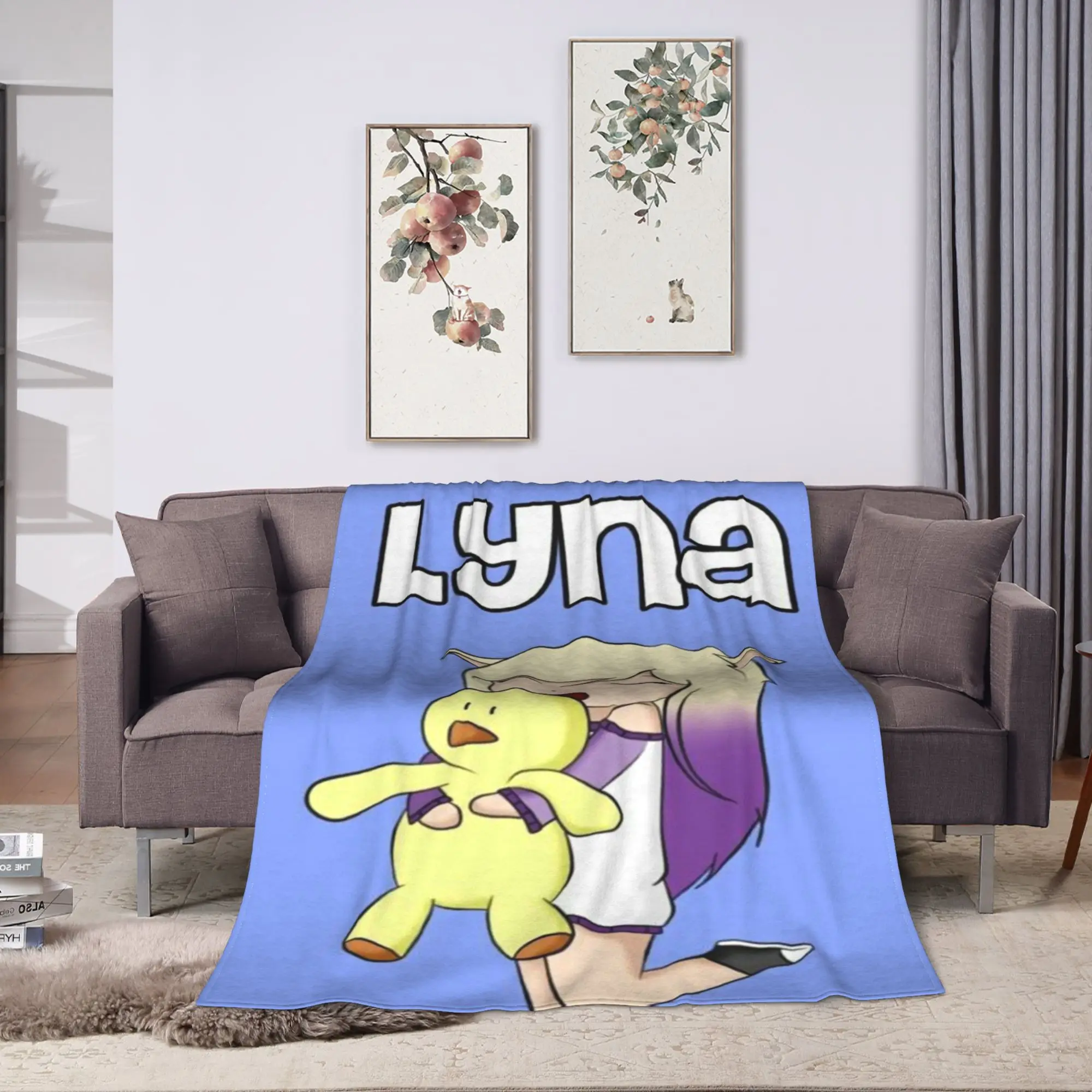 Relax Dense Real Mix Collage Lyna Vallejos Blanket Adults Girls  Flannel Throw Blanket For Chair Sofa Bed Quality Bedspread Gift