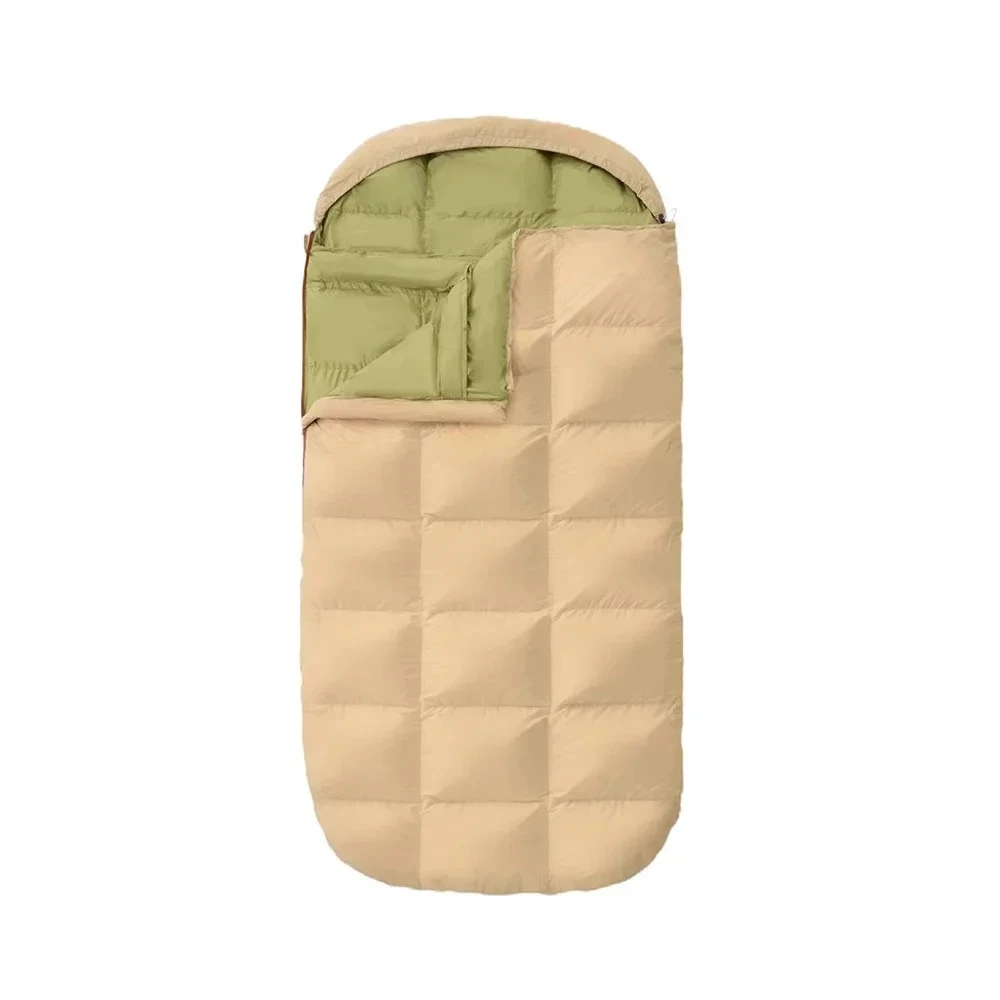 Saco de dormir ultraligero de plumón de ganso para una sola persona de 0 grados para adultos viajes de invierno senderismo para acampar al aire libre clima frío