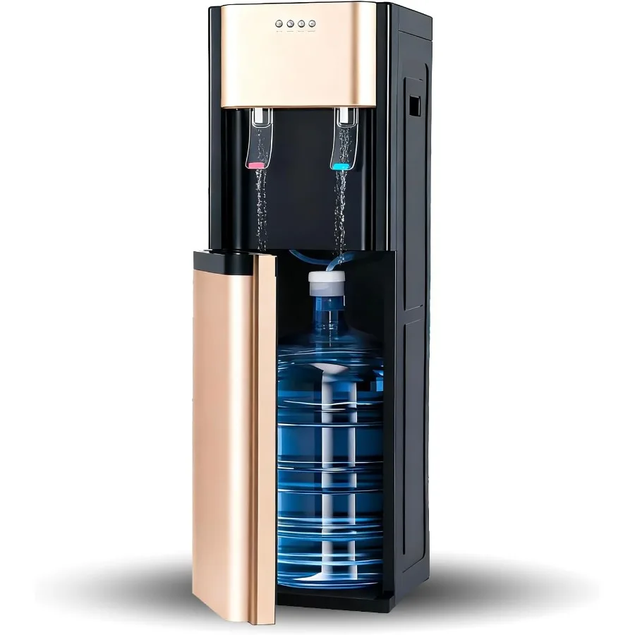 

Bottom Loading 5-Gallon Stainless Steel Water Cooler with Heating and Cooling Functions Floor Standing Electric Water Dispenser