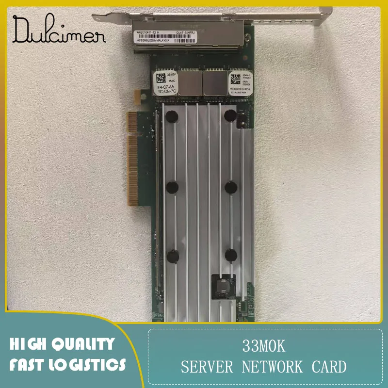 

Server network card 33M0K QL41164 4 x Ports 10GBase-T RJ-45 PCI Express x8 Converged Network Adapter Card USED