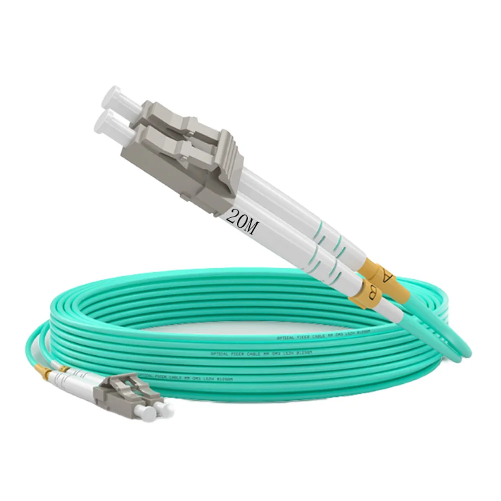 LC to LC Fiber Patch Cable with LSZH Jacket and Adjustable Connector Clips for Efficient Identification in Network Deployments