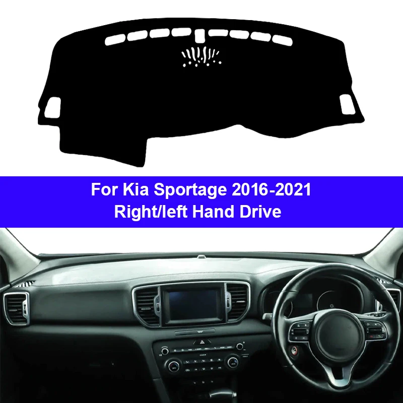 Auto Car Dashboard Cover Dash Mat Carpet Cape for Kia Sportage 2016 2017 2018 2019 2020 2021 Protector Rug