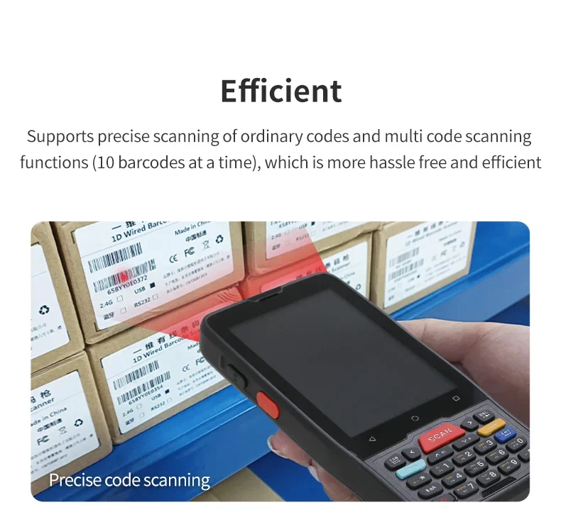 MC40-8768 IP65 robuster PDA-Barcode-Scanner, mobiler Android-Handheld-PDA, industrielles Niveau für die Datenerfassung, NFC-RFID-Lesegerät