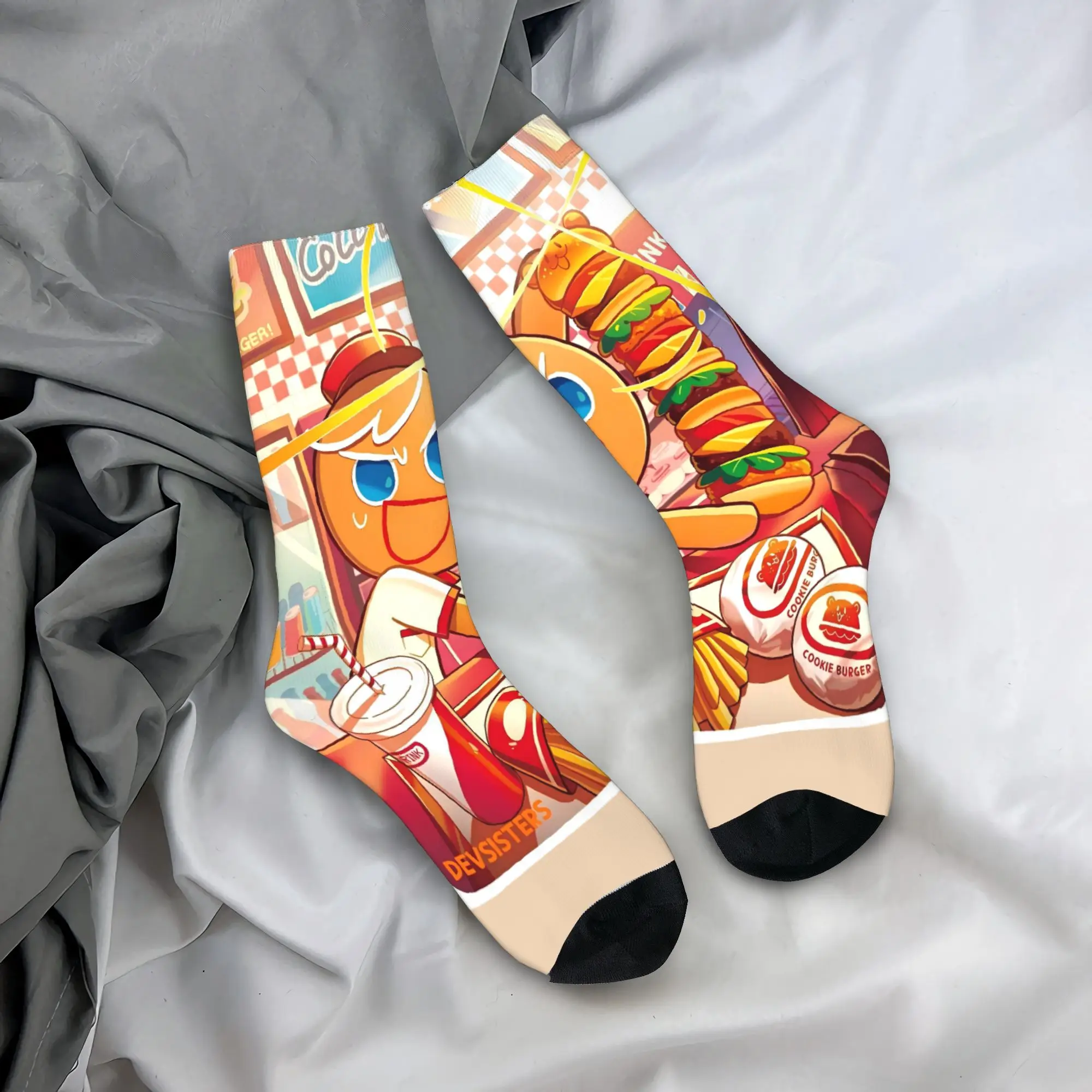 

Носки Cookie Run Kingdom, антибактериальные чулки, удобные носки для бега для пары, осенние модные носки с узором