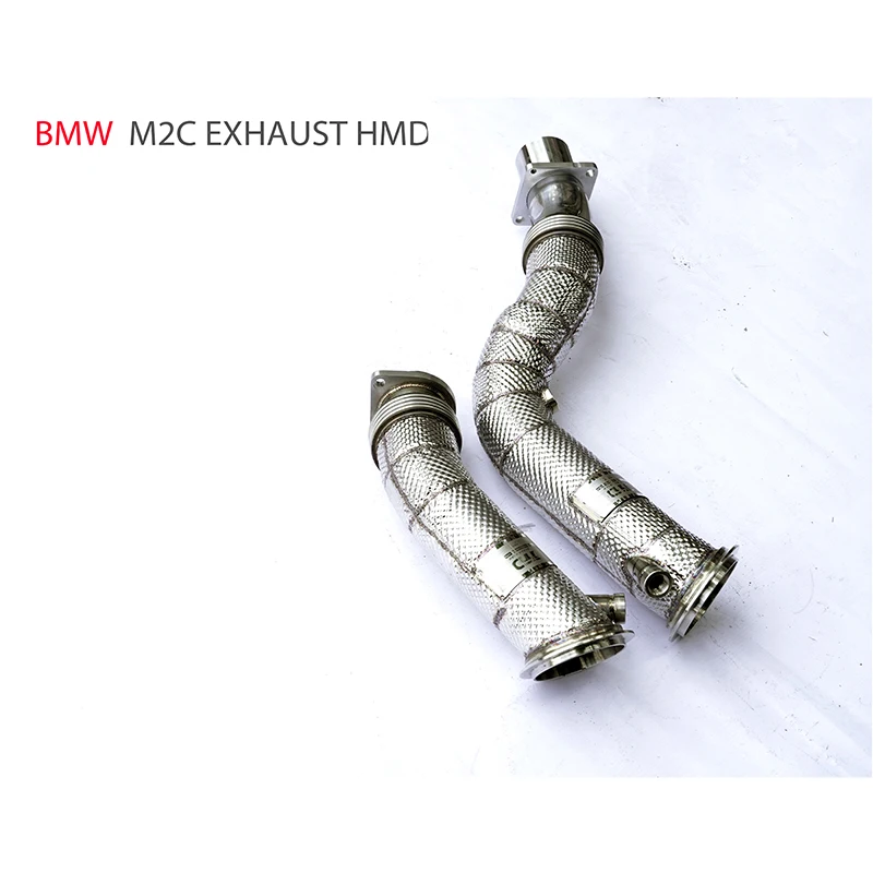 HMD Exhaust Manifold Downpipe for BMW M2C Car Accessories With Catalytic Header Without Cat