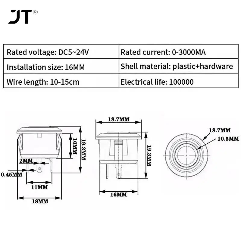 DC 5-24V For LED Strip DIY Bed Closet Light illuminated Cabinets Controller Stepless Touch Head Dimmer Induction Switch