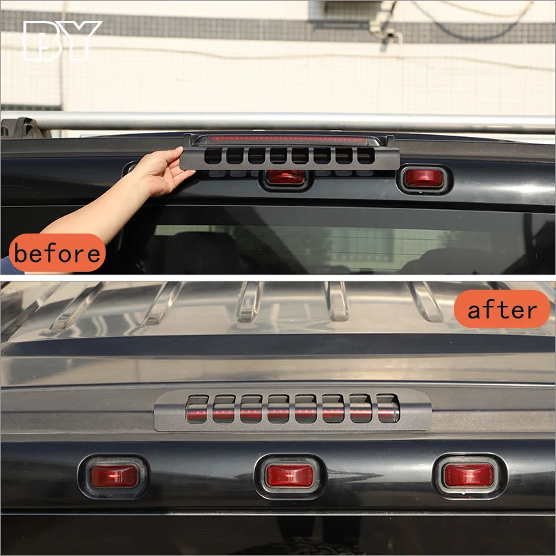 

Rear Brake Lights High Mount Stop Signal Lamp Cover Exterior Parts Car Styling For Hummer H2 2003-2009 Auto Accessories