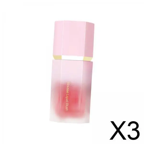 여성과 소녀를 위한 리퀴드 블러쉬 메이크업 3개 - 오래 지속되는 페이스 컬러