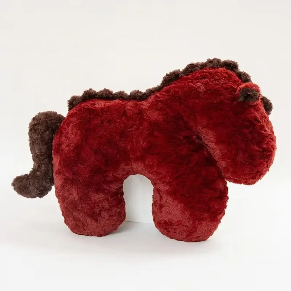 

Cute Soft Horse Animal New Year Mascot Festive Horse 2026 Creative Pony Pillow Home Decor