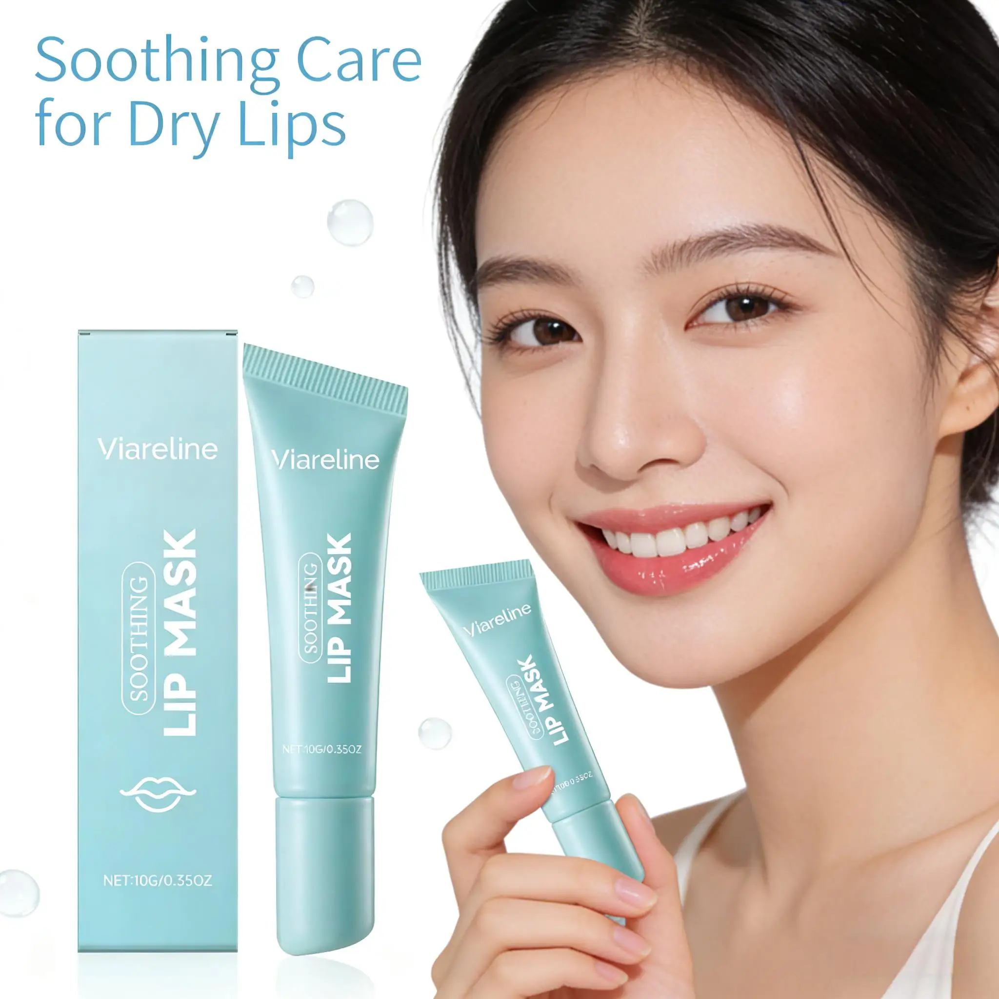 Viareline Lip Mask Repair Cracking Skin Treatment Exfoliating Removal Dark Lips Improve Dryness Lip Lightweight Nourishing Care