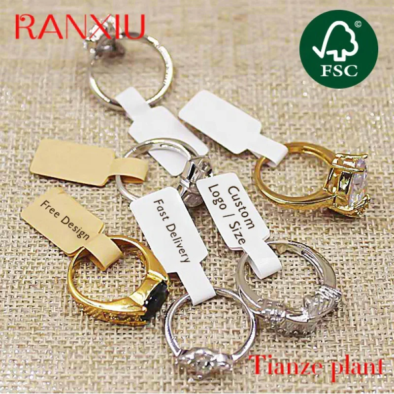 Custom 2023 Paper Price tags custom tshirts printer jewelry paper logo small stickers ring personalizados label