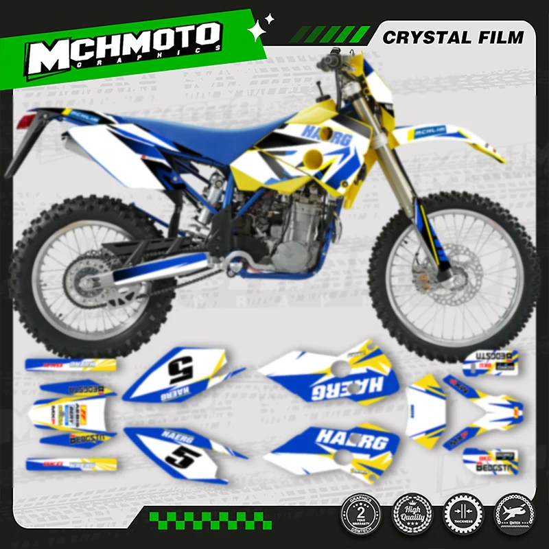 

MCHMFG MOTOR для HUSABERG FE 2001 2002 2003 2004 2005, пользовательские графические наклейки для мотоцикла, наборы наклеек 006