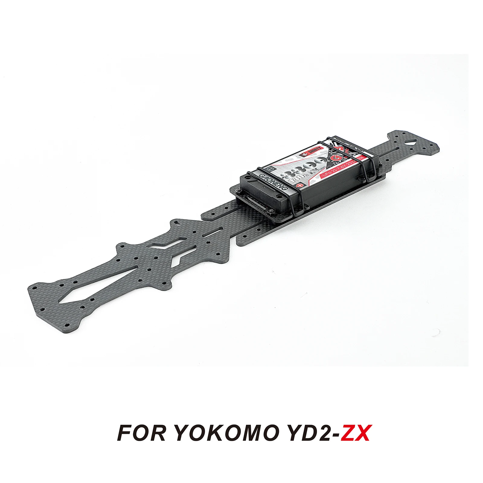 Narrow Vertical High Traction Carbon Fiber Chassis and Battery Holder for YOKOMO YD2-ZX 1:10 Drift Car