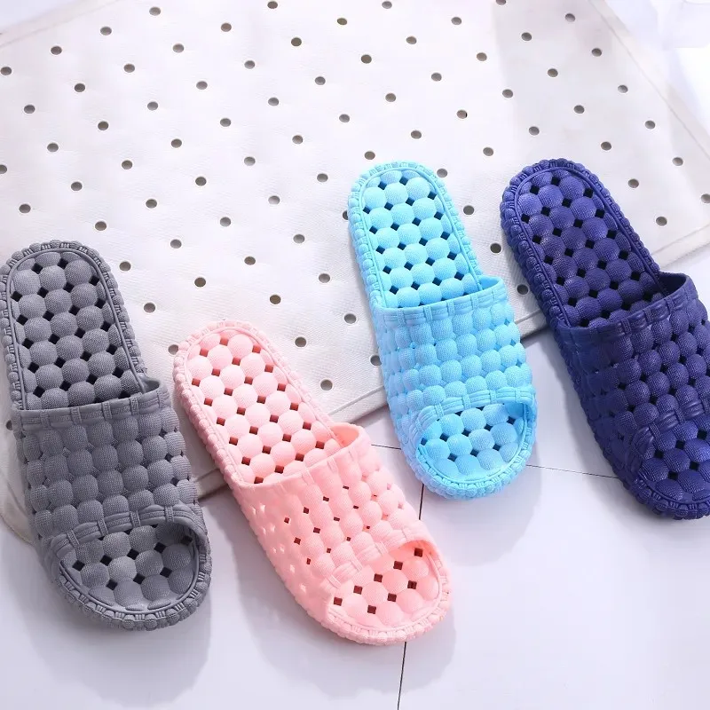 Couple's Quick Dry Anti-Slip Slippers Shower Shoes Bathroom Shower Drainage Sandals Women's Men's