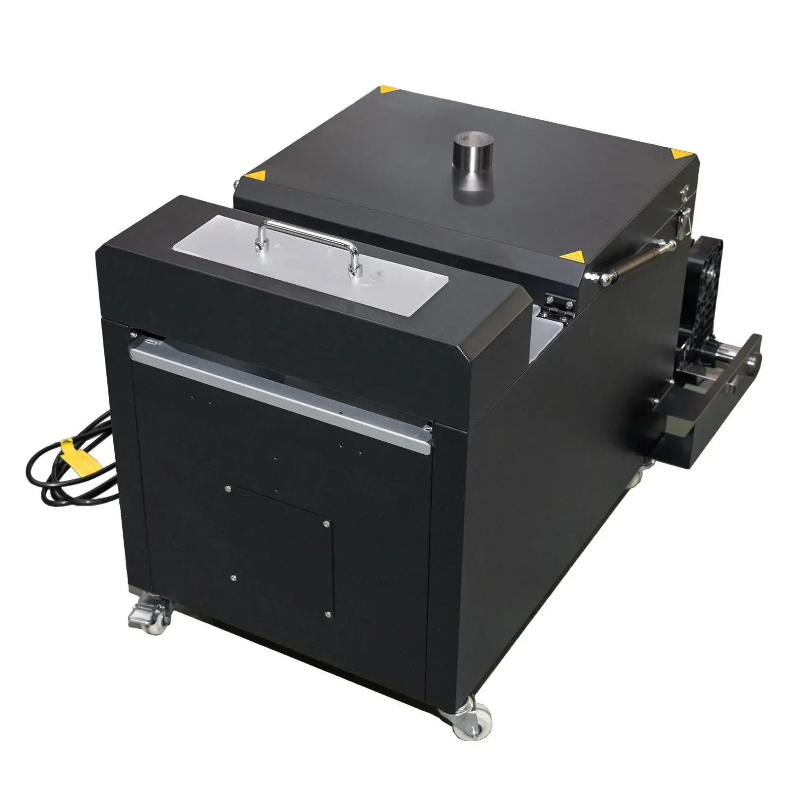 US Stock 13.4in (34cm) Automatic Adhesive Black DTF Powder Shaker and Dryer DTF Shaking Machine for T-shirt Transfer Printing