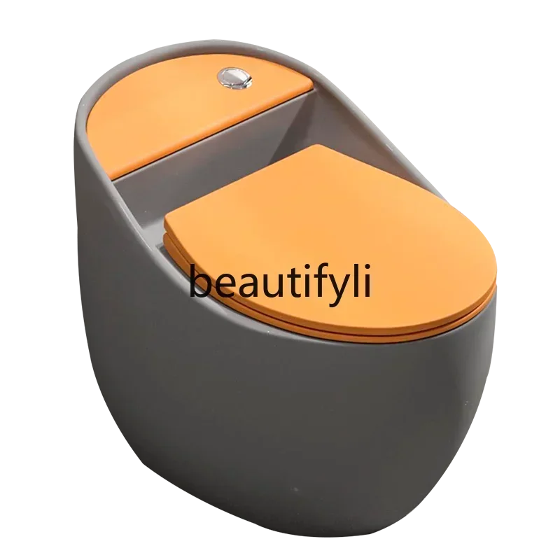 Hot sales Toilet creative color siphon toilet household ordinary toilet