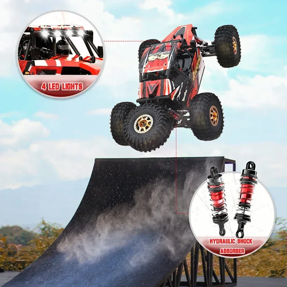 Rlaarlo Am-d12 1:12 Rc Car 4wd Brushless Off-road Remote Control Desert Truck 2.4g Rtr Electric Model Toys Adult Children Gift