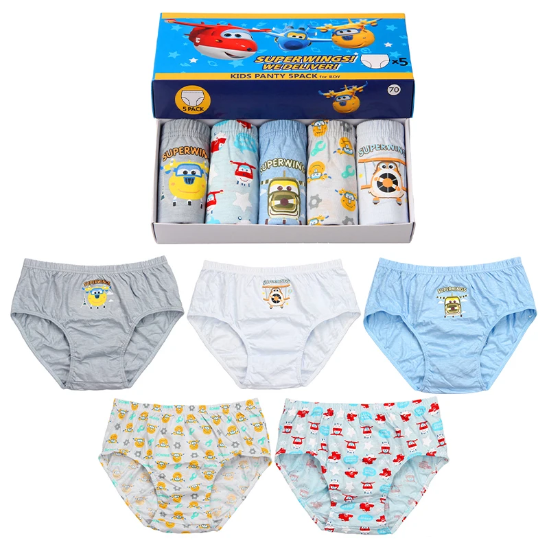 LJMOFA 5Pcs/Lot Kids Underwear Cotton Panties For Children Shark Boxers Boy Breathable Boys Knickers Schoolboy Shorts Panty B317