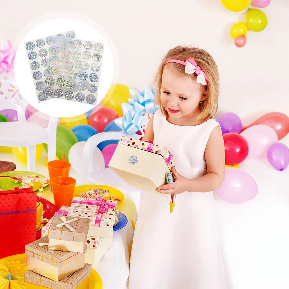 5 シート スクラッチオフステッカー DIY パーティー スクラッチゲーム クラフト用品 賞品 教室 誕生日 家族の集まり