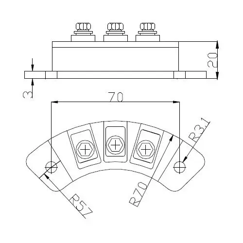 MXG/Y (X) 50-12 70-12 Whole Module Generator Rectifier Bridge Diode Rotation Module