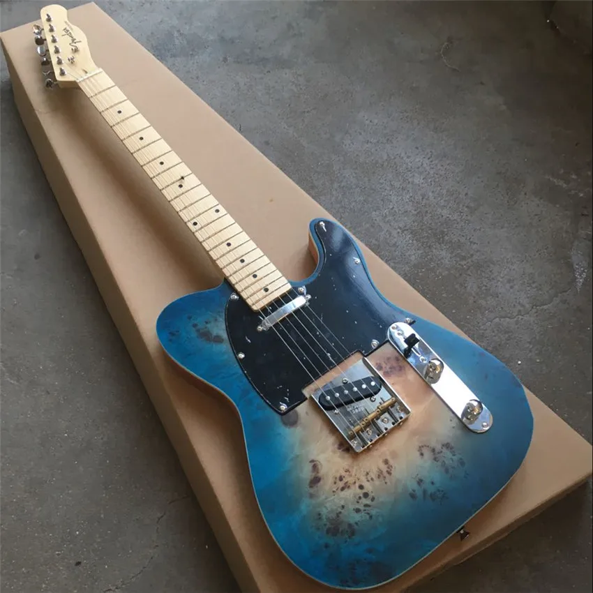 

Custom electric guitar, blue, cow bone string pillow, free shipping, wholesale and retail