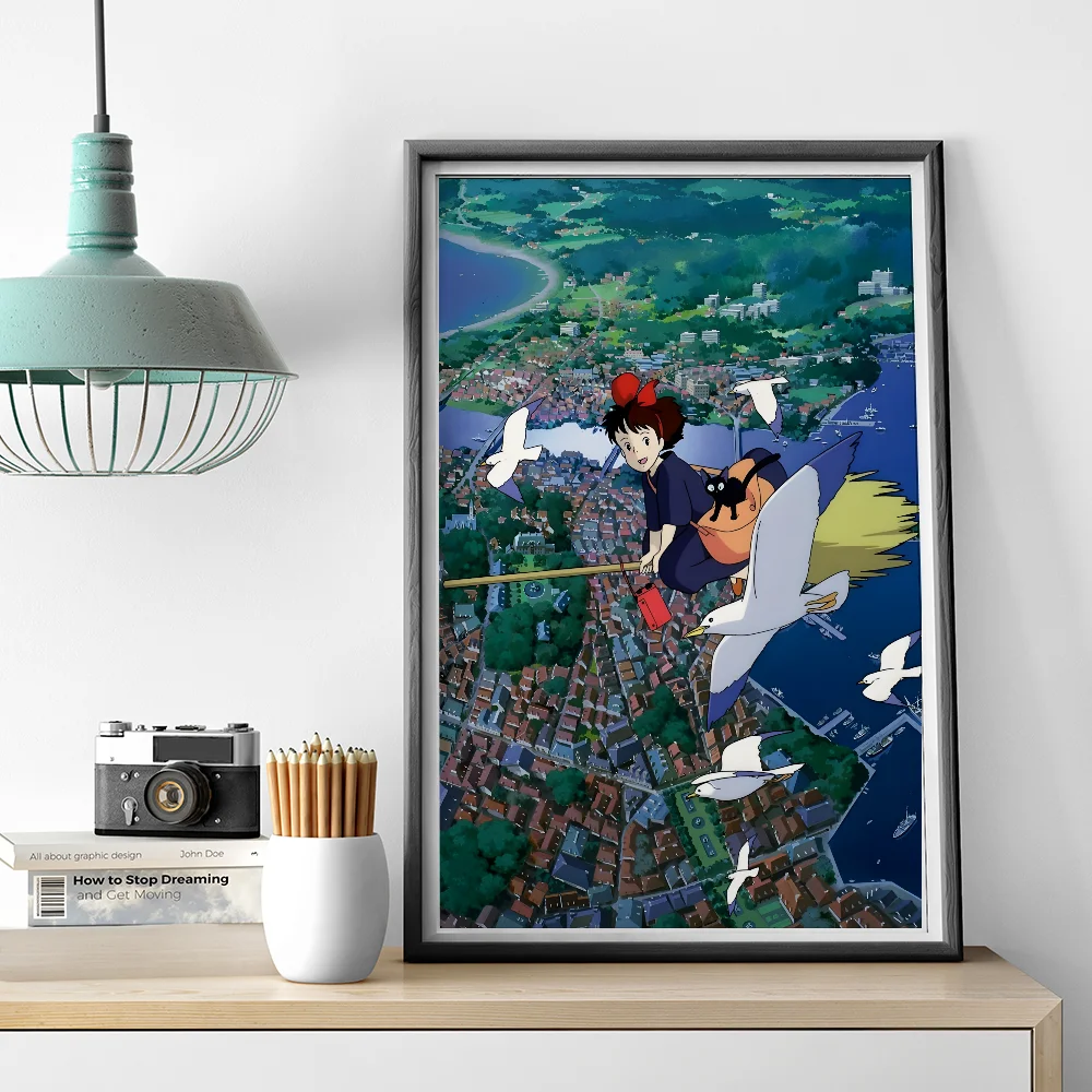 1 قطعة K-Kikis D-Delivery S-خدمة أنيمي فيلم أنيمي الملصقات لزجة HD جودة جدار الفن الرجعية الملصقات للمنزل Kawaii غرفة ديكور #6