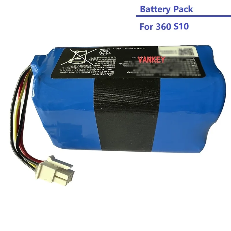 4930mAh Li-ion Battery for 360 S10 X100 Robot Vacuum Cleaner  Accessories Spare Parts Charging Battery