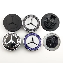 1pcs 57mm Car Front Hood Emblem Badge Bonnet Car Accessories For Mercedes Benz W204 W205 W212 W213 W221 W177 W246 GLA GLC CLA