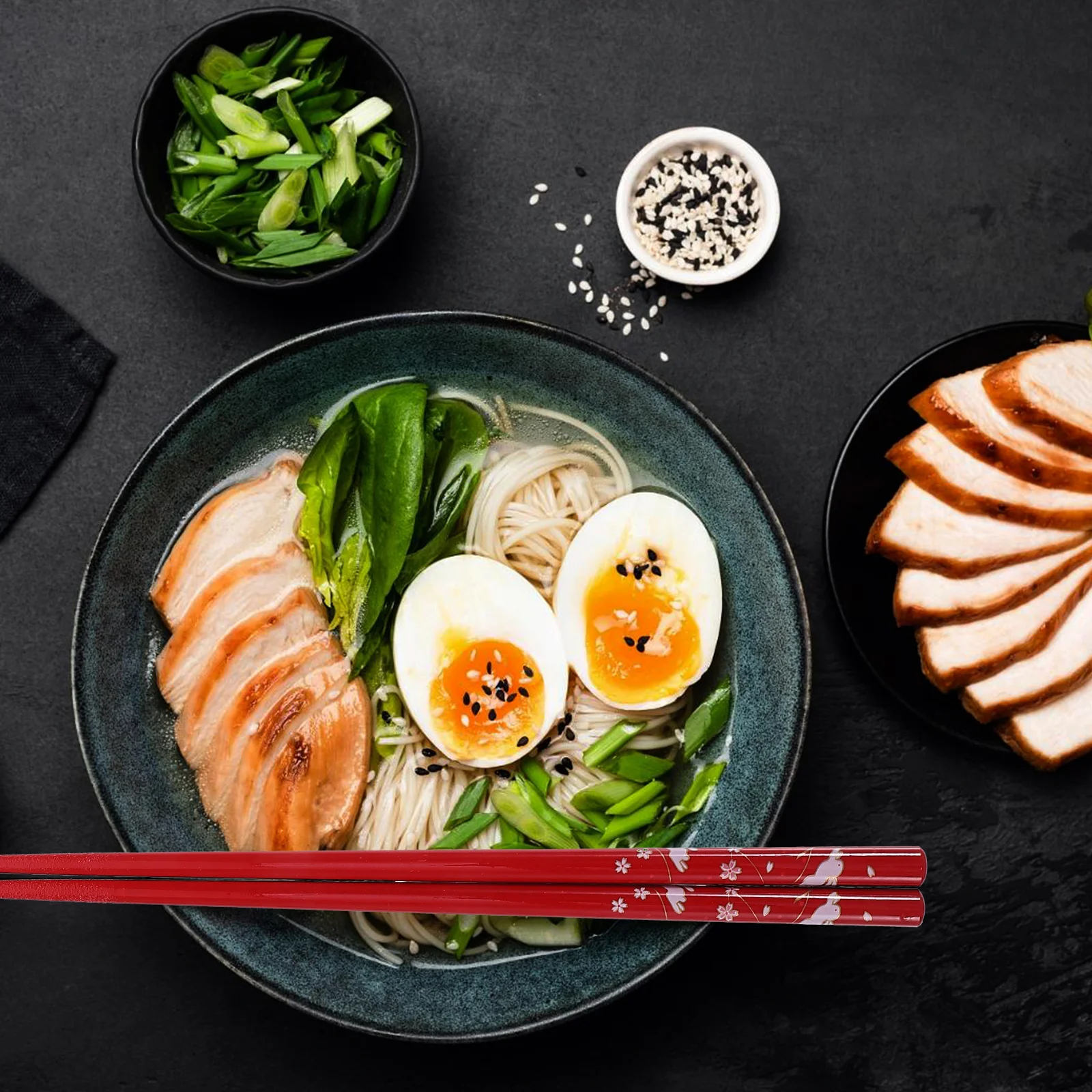 

Japanese Style Wooden Chopsticks Reusable Home Use Delicate Food Serving Dinner Accessories Household Ramen